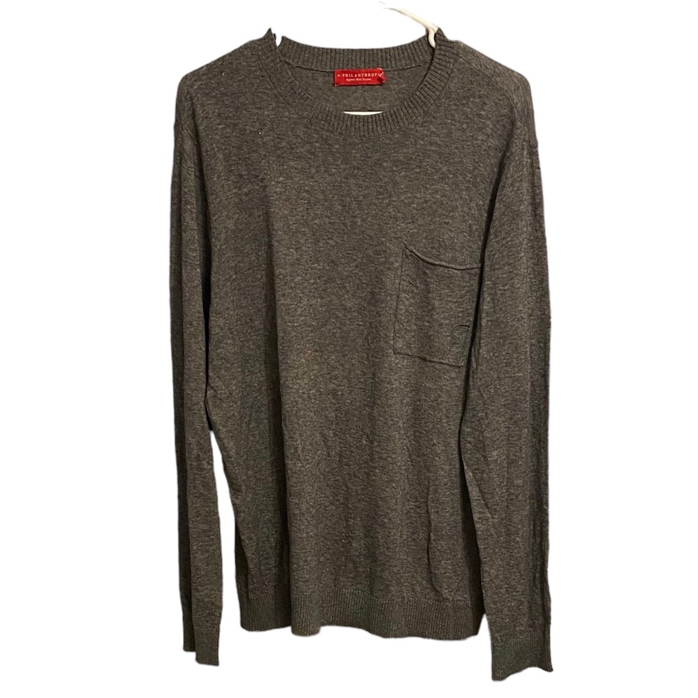 N:philanthropy Gray Long Sleeve Cotton Sweater. Size L. Excellent Conditions.